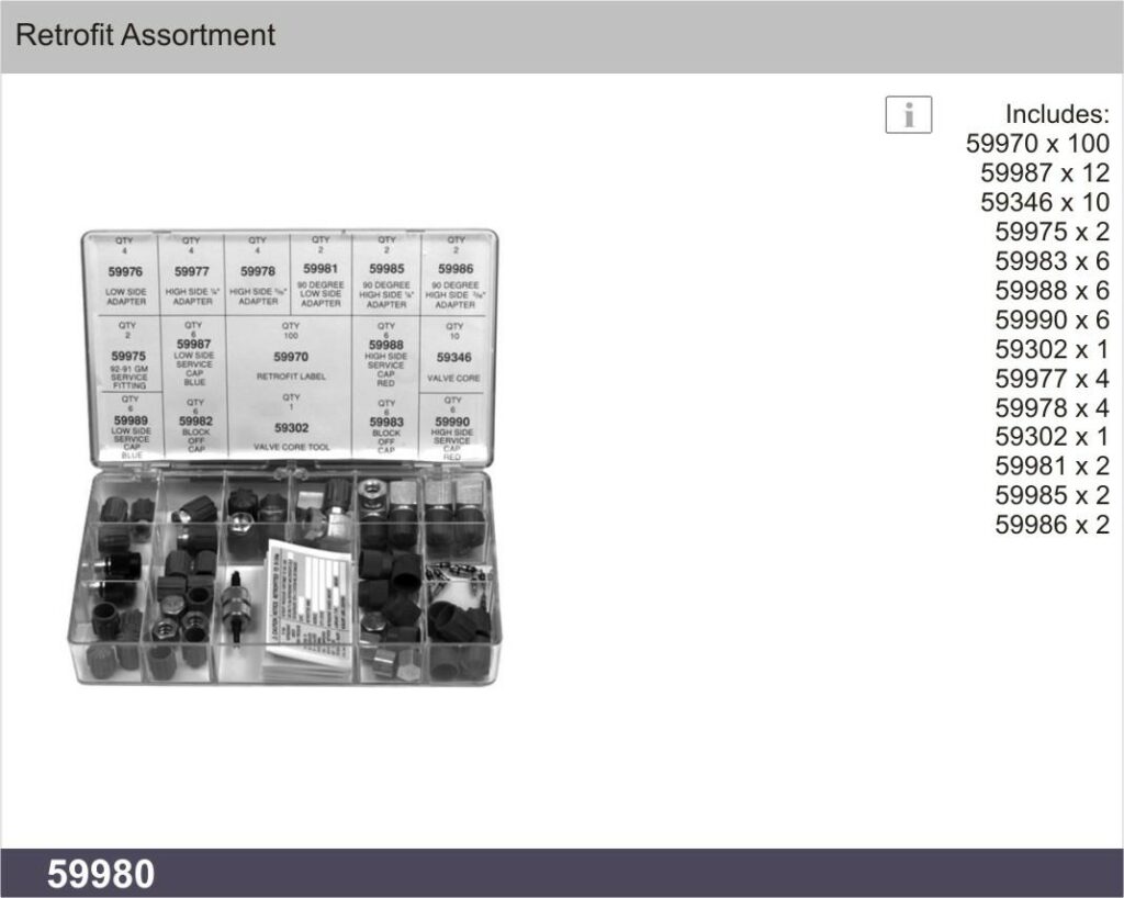 RETROFIT R12 > R134A RETROFIT ASSORTMENT FOUR SEASONS ITALY