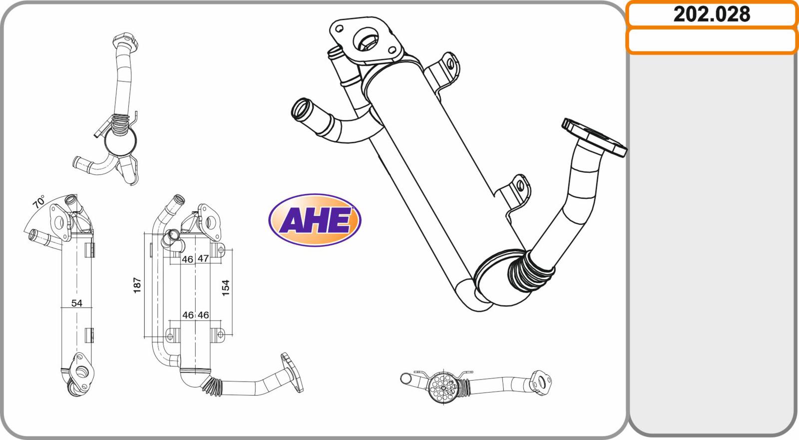 EGR Cooler SKODA/VW Fabia/Roomster/Polo 1.4TDi 04.05-06.10