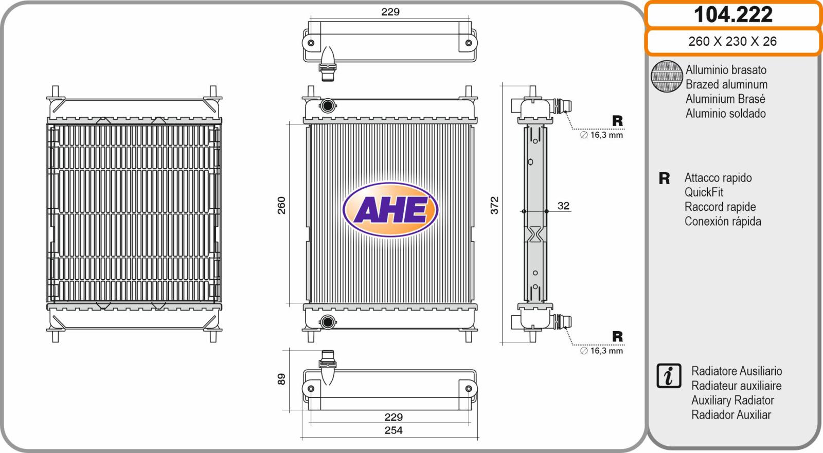 Rad. Aus. BMW F95/F96/G05/G07 Serie X5/X6/X7 30d/40d/50d 02.19-