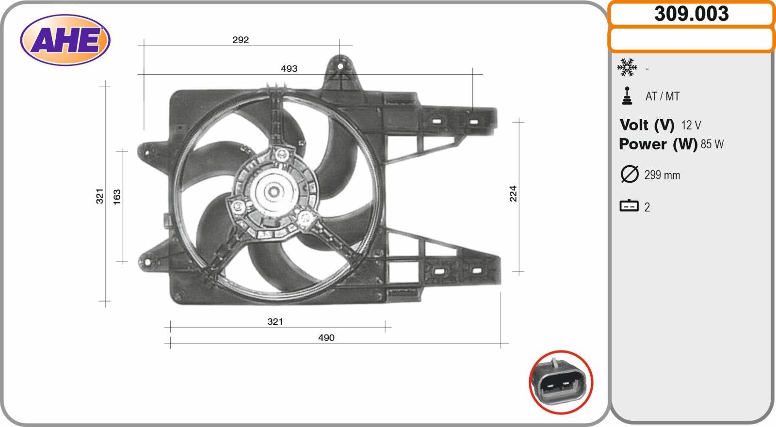 Elettr. FIAT PUNTO I 55 -60 1.1-1.2 M   - AC