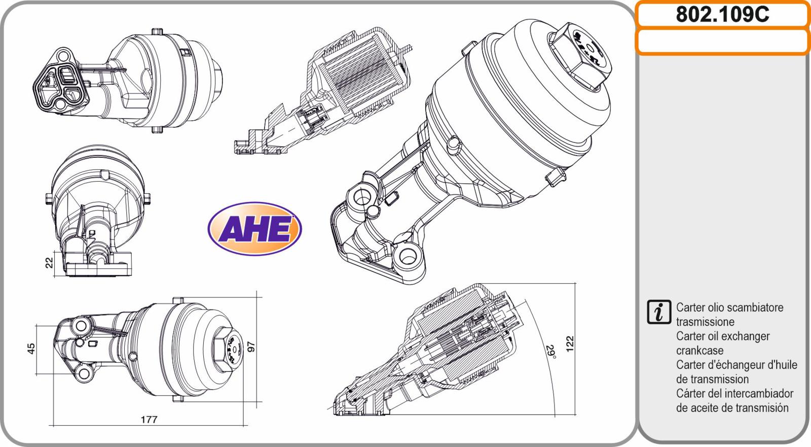 Carter Oil SEAT/SKODA/VW Ibiza/Fabia/Roomster/Polo 1.2 07.01-06.15