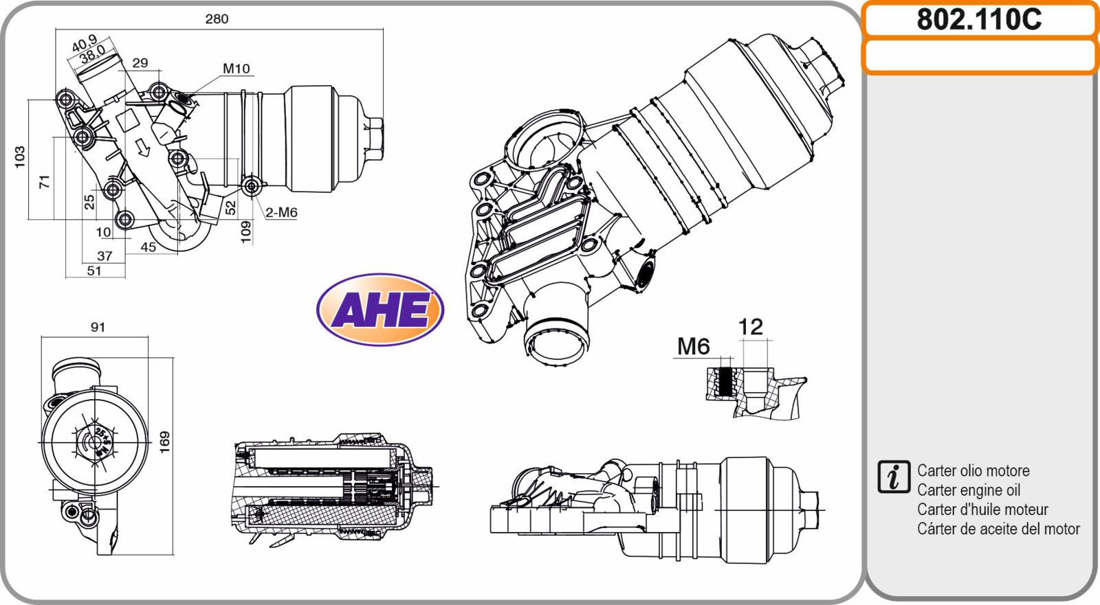 Carter Oil AUDI A4 / A5 / A6 / A7 / A8 / Q5 / Q7 / Q8 3.0TDi 03.11-