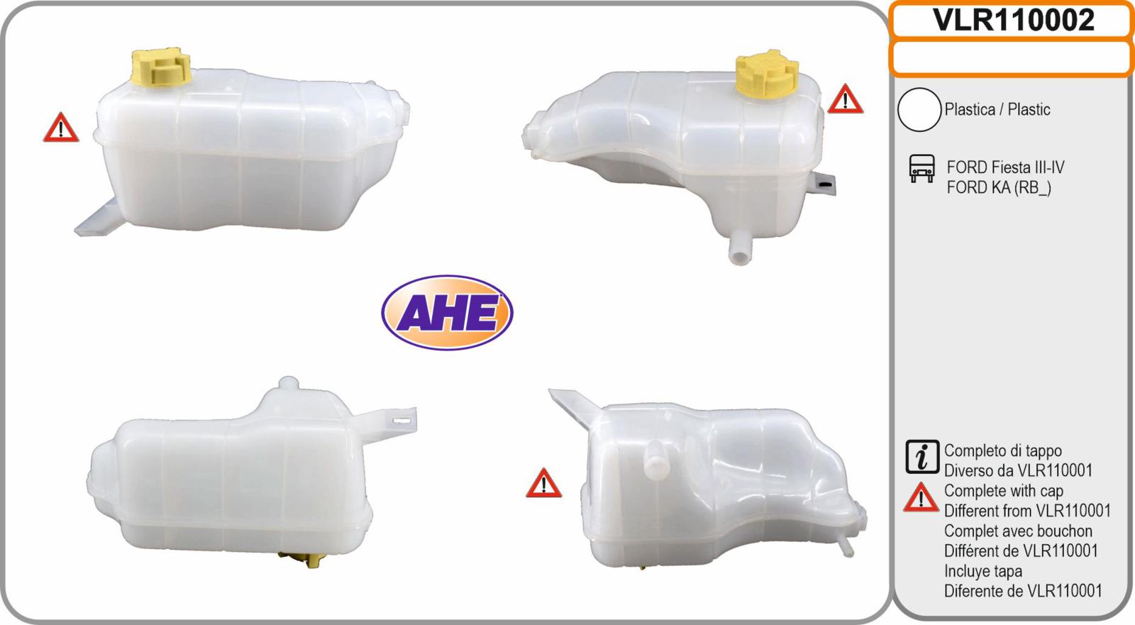 Vas. Liq. Ref. FORD Courier / Fiesta 1.0 / 1.3 09.91-08.03