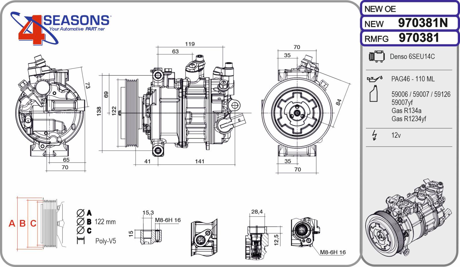 Cmp New AUDI A3 / Q3 / TT 2.5RS 05.16-