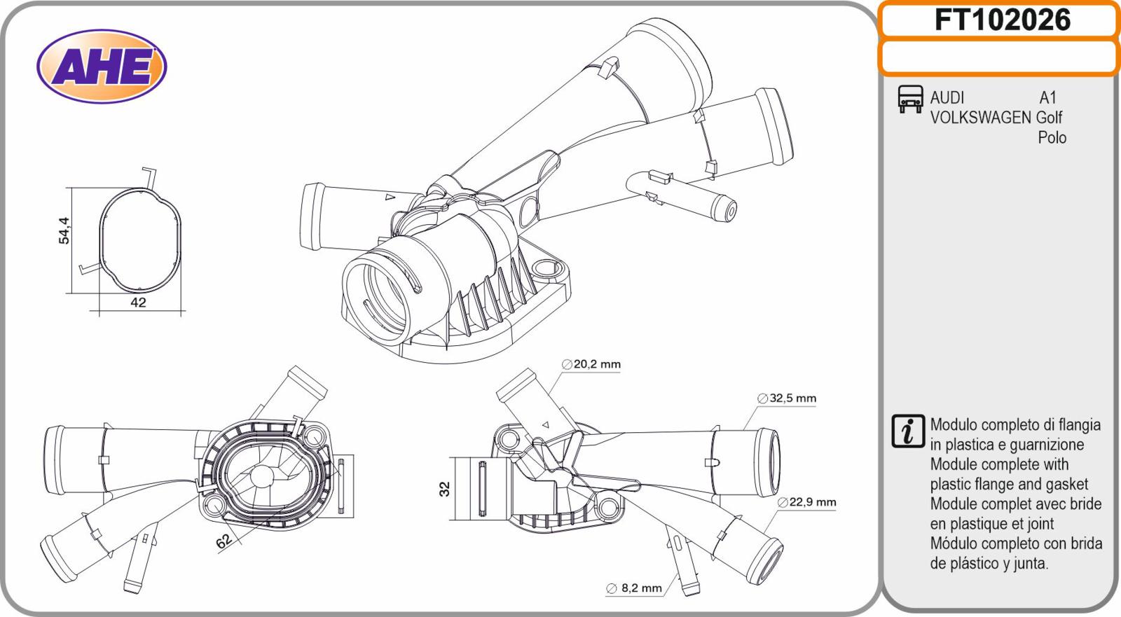 Fl. Term. AUDI / VW A1 / Golf / Polo 1.6TDi / 2.0TDi 05.03-12.22