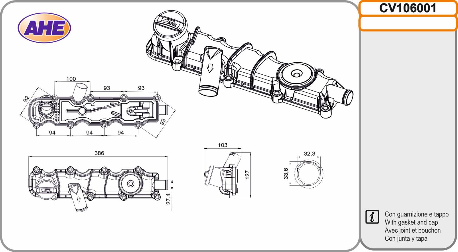 Cop. Punt. FIAT / PEUGEOT Scudo / 206 1.9D 09.98-12.06