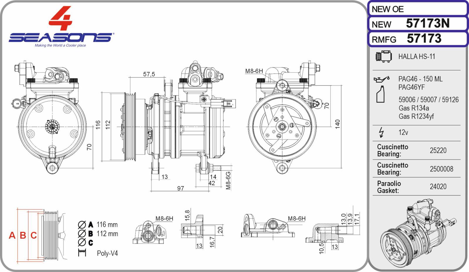 Cmp Rem HYUNDAI / KIA i10 / Picanto 1.0 / 1.1 / 1.2 04.04-12.13