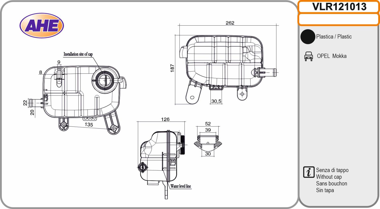 Vas. Liq. Ref. OPEL Mokka 1.4 / 1.7CDTi / 1.8 06.12-12.19
