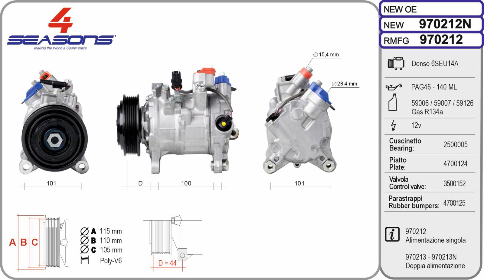 Cmp Rem BMW serie 1/3/4 14d/16d/18d/20/20d/25/25d/28/30d/35d 10.10-