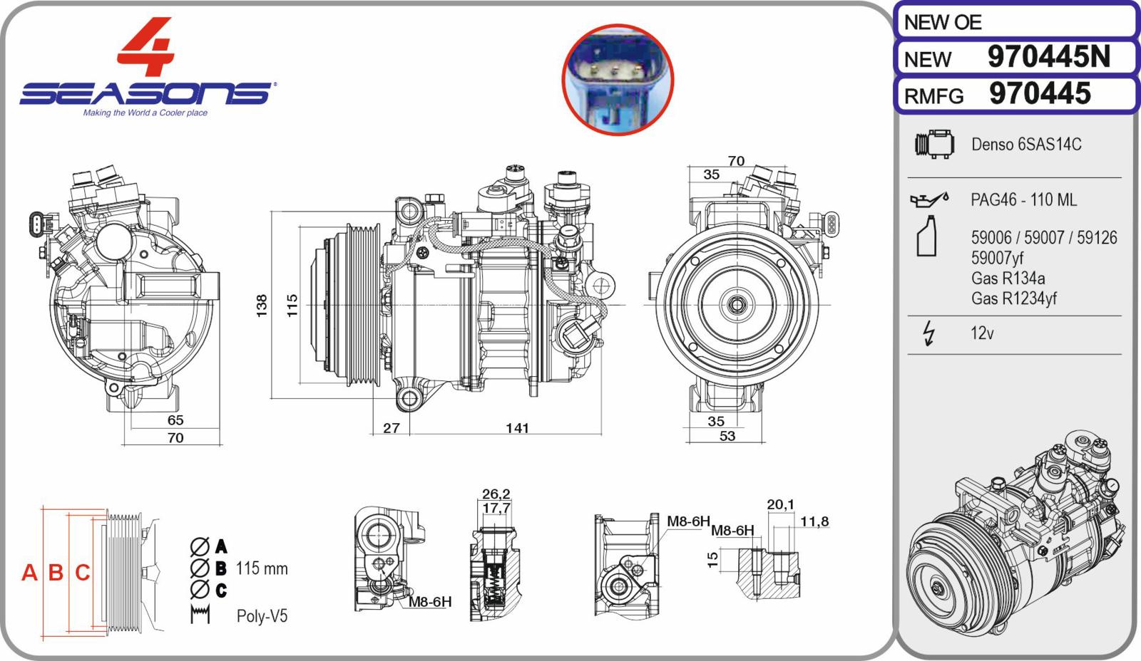 Cmp Rem MERCEDES Classe C / CLE / E / GLC 180 / 200 / 300 03.21-