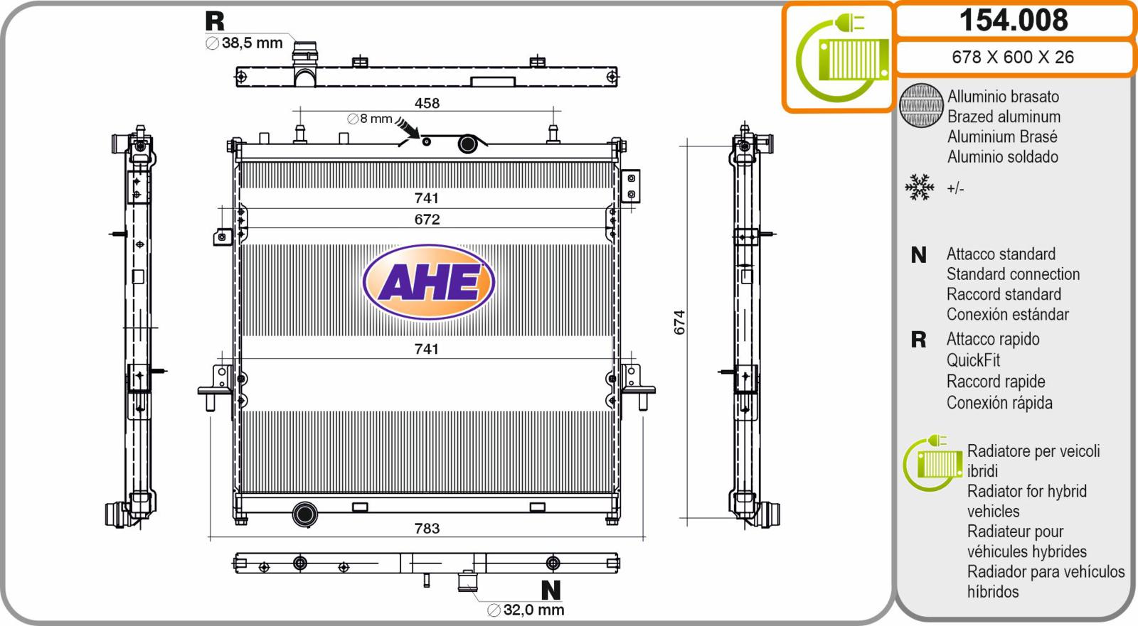 Rad. GWM Haval Tank 300 2.0T 01.27-