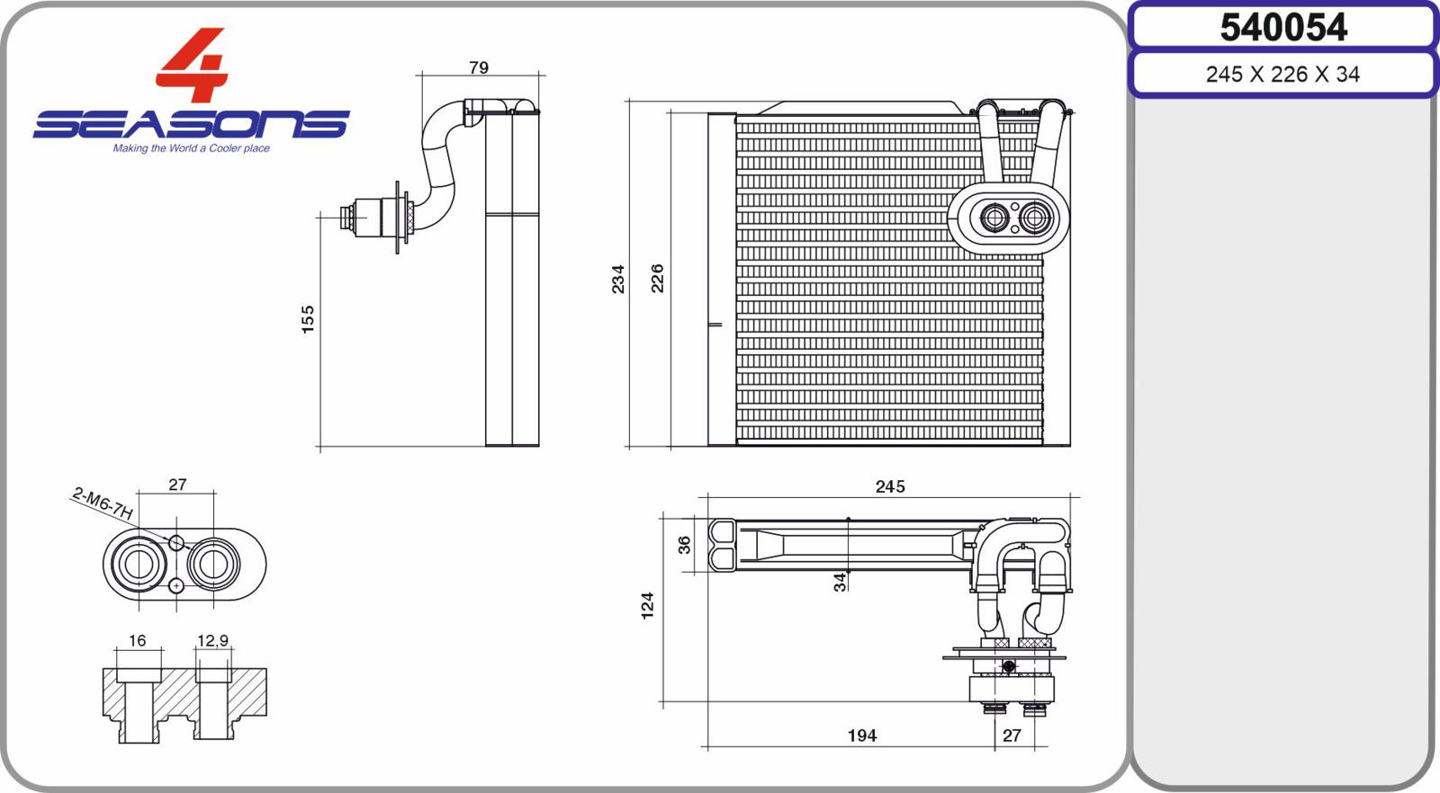 Evap. KIA Picanto II 05.11-03.17